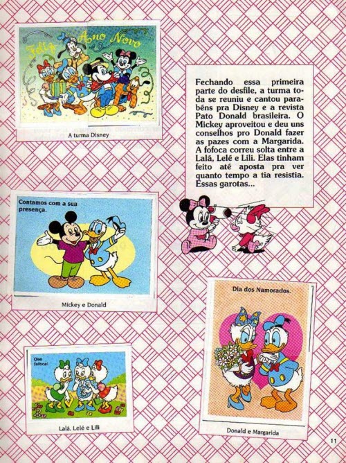 Álbum de Figurinhas Disney em Desfile
