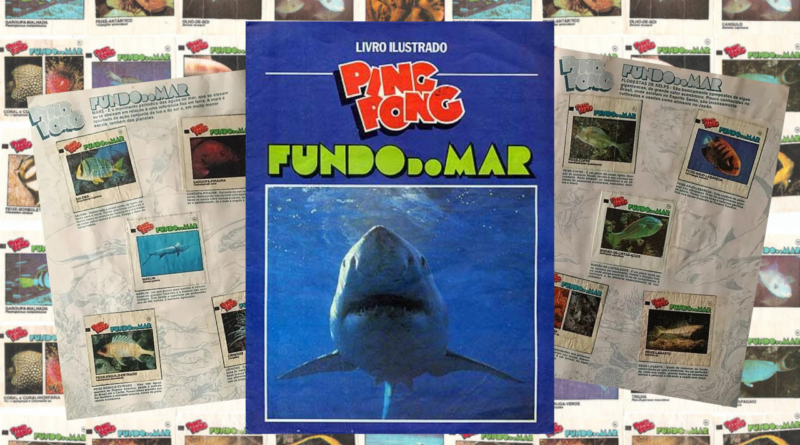 Álbum de Figurinhas Ping Pong Fundo do Mar