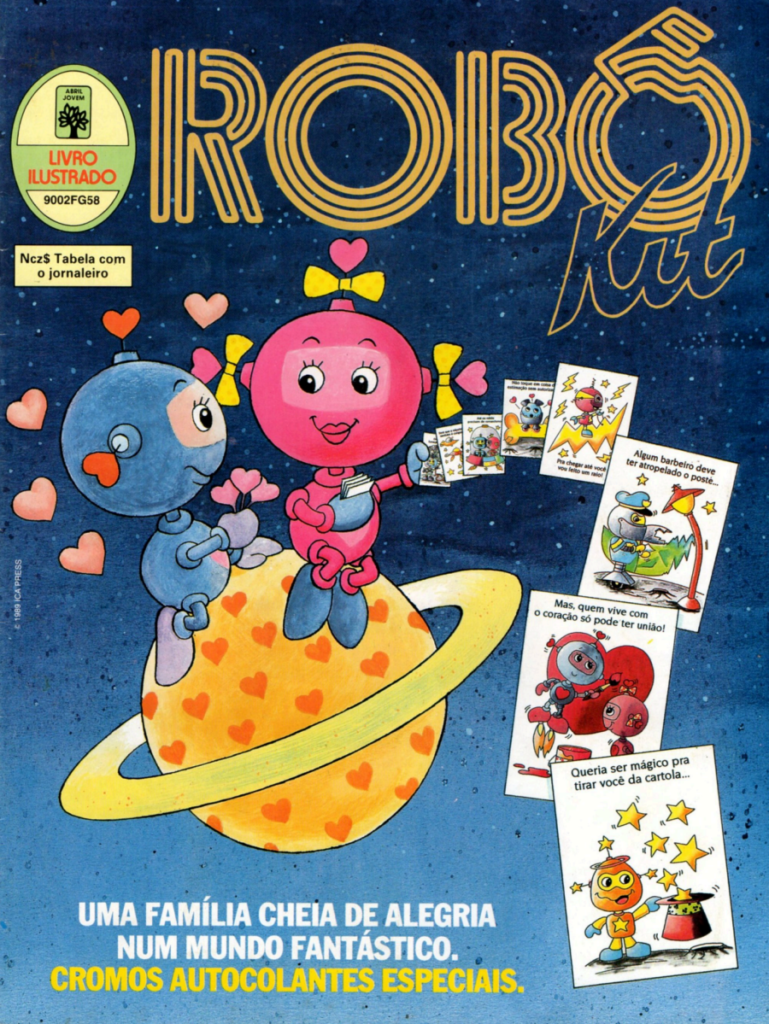 Álbum de Figurinhas Robô Kit Abril Capa