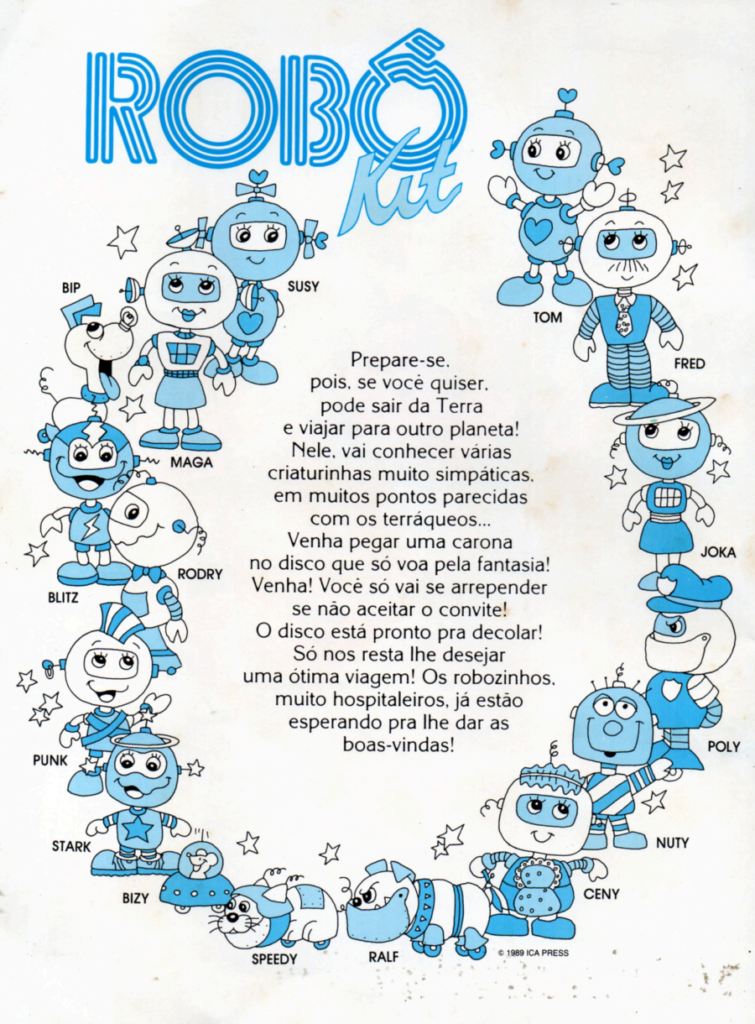 Álbum de Figurinhas Robô Kit Abril